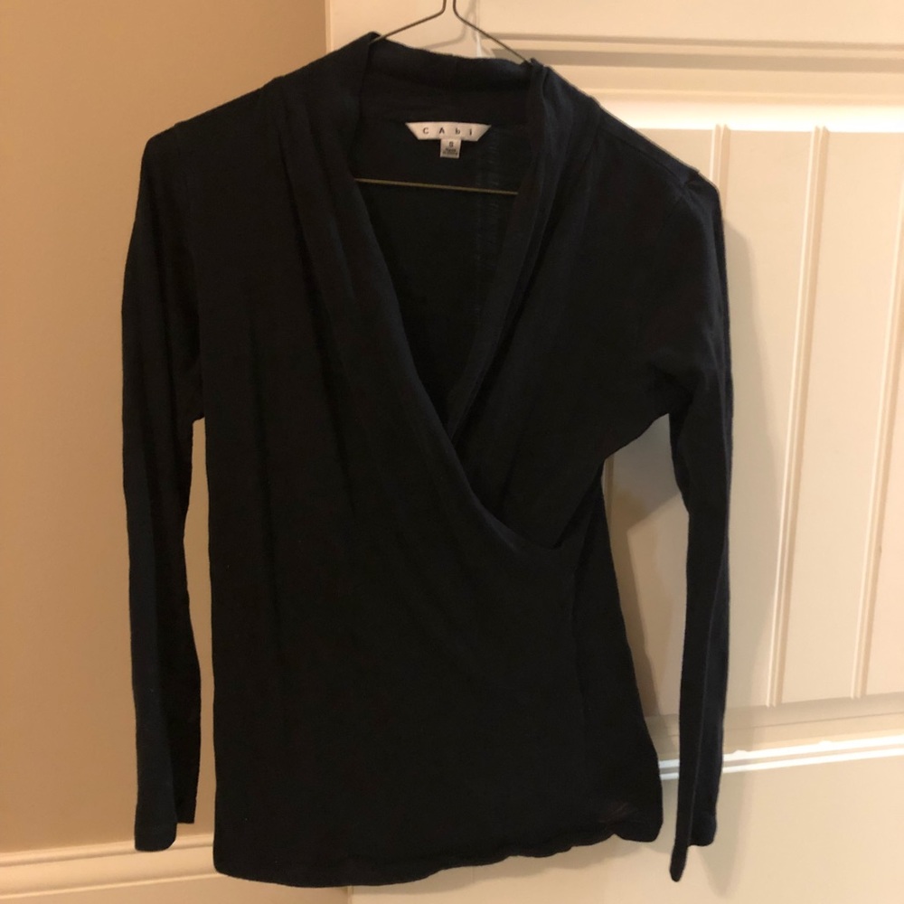 CAbi black long sleeve shirt